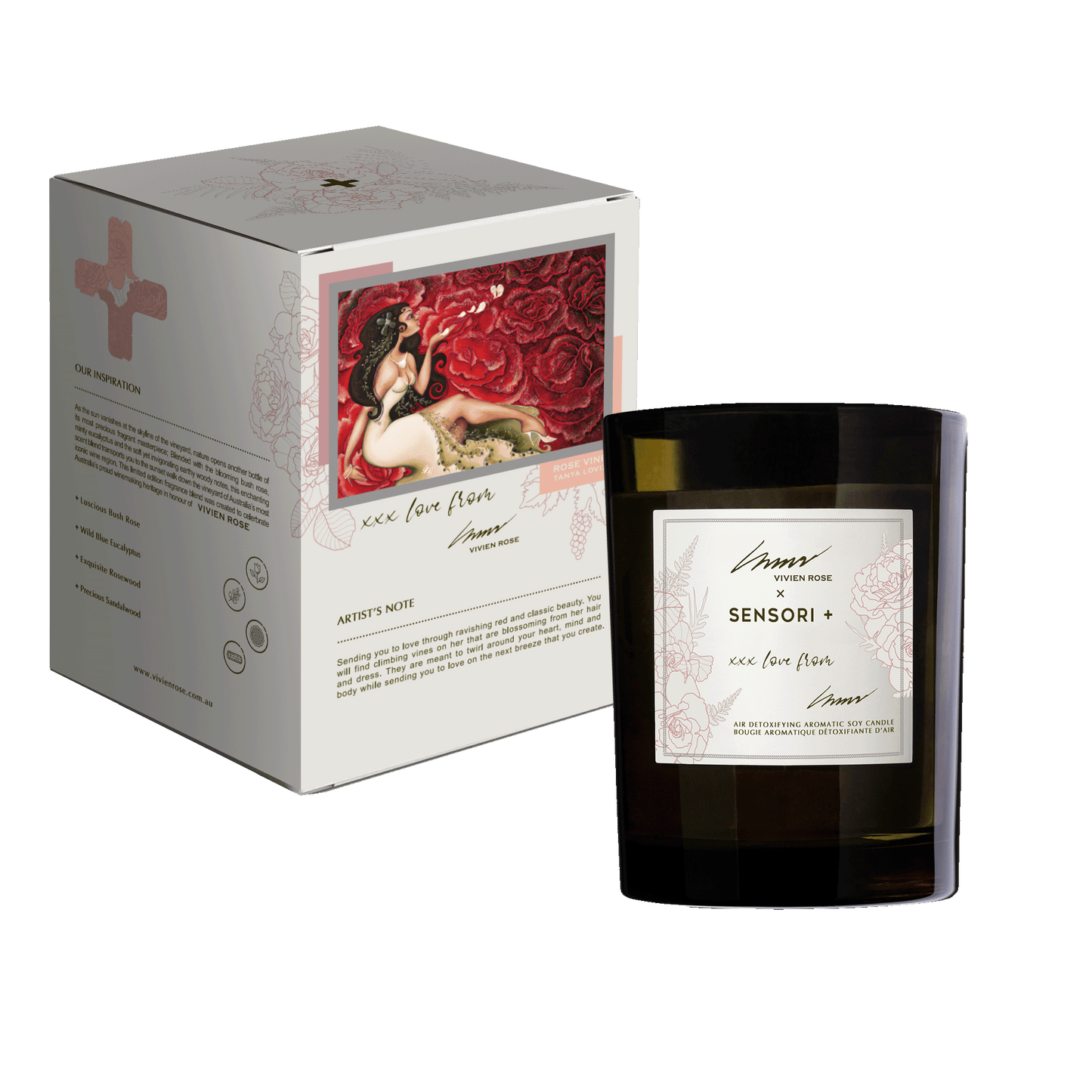 VIVIEN ROSE LIMITED RELEASE AROMATIC CANDLE